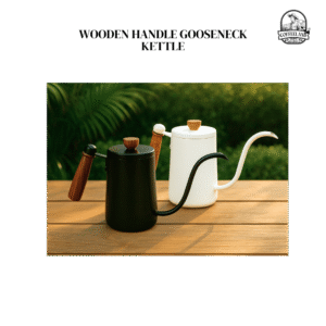 Wooden Handle Gooseneck Gettle
