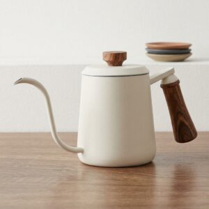 Wooden Handle Gooseneck Gettle