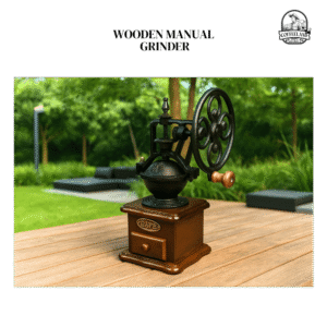 wooden manual grinder coffeeland